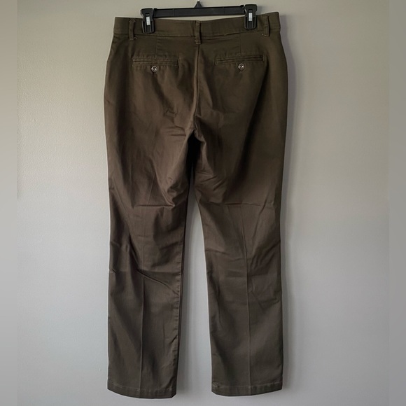 Lee Dark Green Straight Leg Mid Rise Trouser - Women’s 12 - Picture 3 of 7